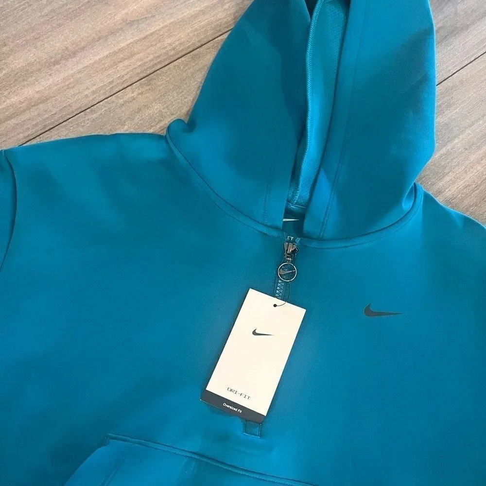 Nike‎ Teal Cropped Athletic Workout Pullover Women Medium - NWT